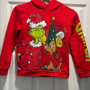 Dr. Seuss Red Grinch and Max Kids Hoodie